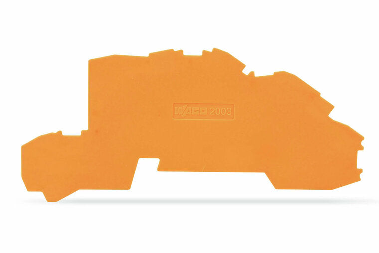 Wago Afsluit- en tussenplaat; 0,8 mm dik; oranje