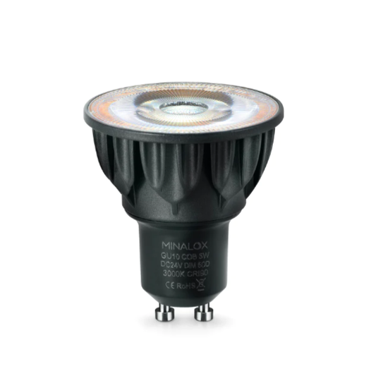 MINALOX LED Spot GU10 5W/24V/60º Loxone Dimbaar