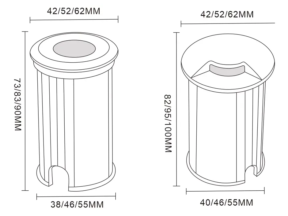 MINALOX_stmievatelny_LED_zahradne_svietidlo_IGD62_1way_DC24V_smarthome_rozmer.webp