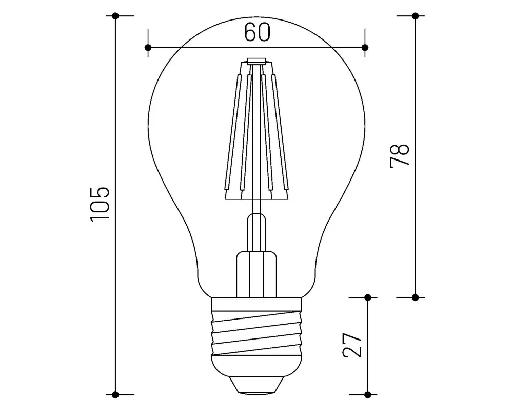 MINALOX_stmievatelna_LED_ziarovka_E27_A60_6W_360D_cira_DC24V_smarthome_rozmery.webp