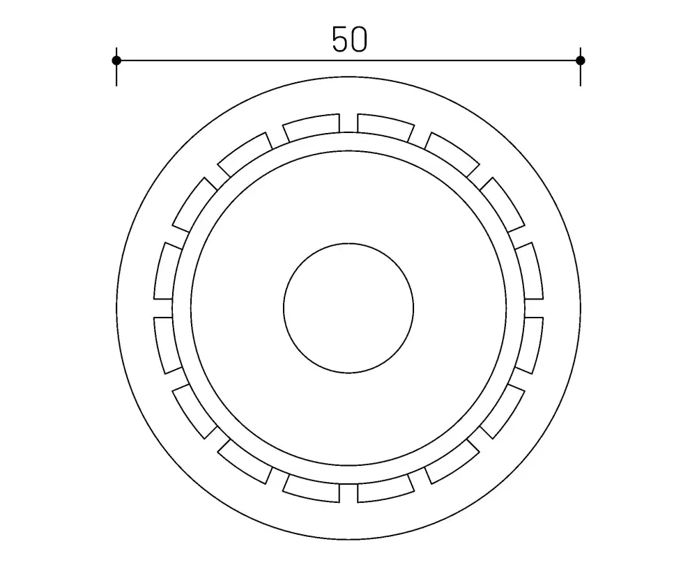 MINALOX_stmievatelna_LED_ziarovka_GU10_8W_3000K_36D_biela_DC24V_smarthome_podorys.webp