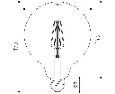 MINALOX_stmievatelna_LED_ziarovka_E27_G125G_6W_360D_cira_DC24V_smarthome_rozmery.webp