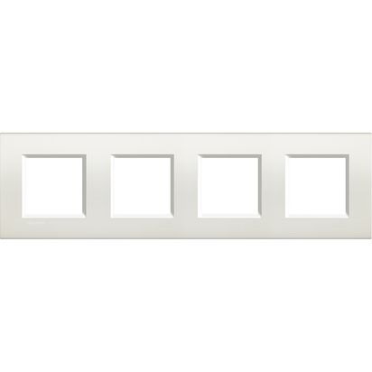 [LNA4802M4BI] BTICINO - LivingLight - Rechthoekige afdekplaat 4x2 modules 71mm wit