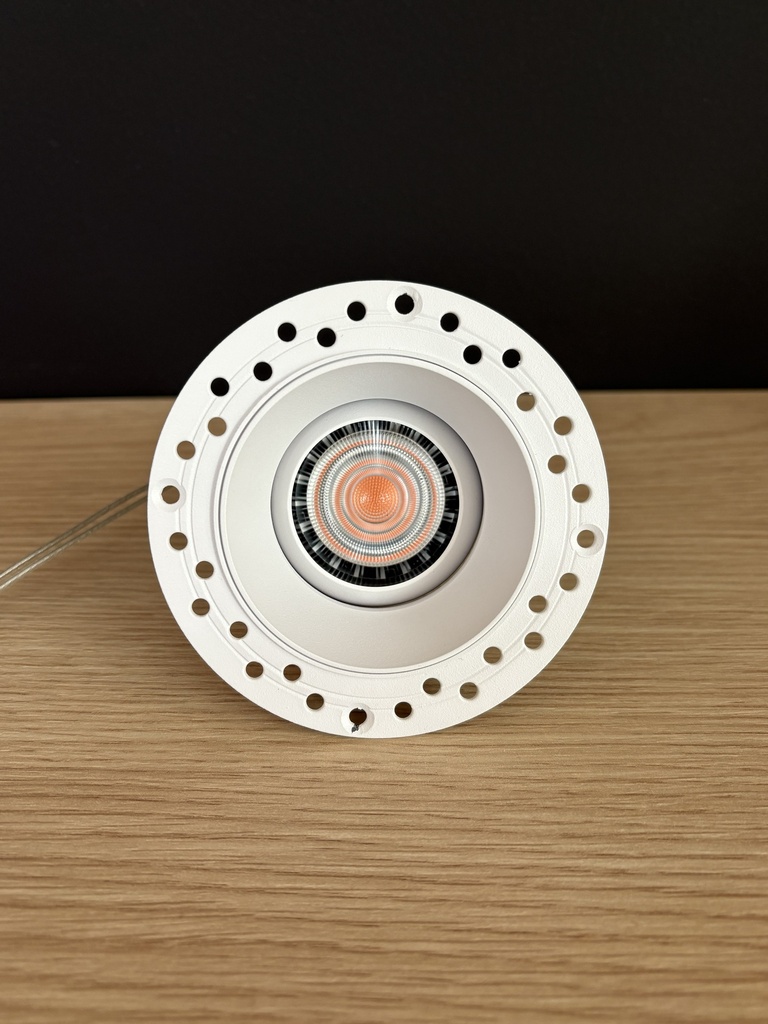 [IllconeW022700] Illuris cone trimless inbouw spot wit inclusief GU10 2700k loxone dimbaar