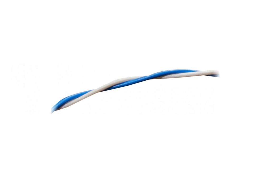 [200300-st] Loxone Doorverbindingsdraad blauw/wit per meter
