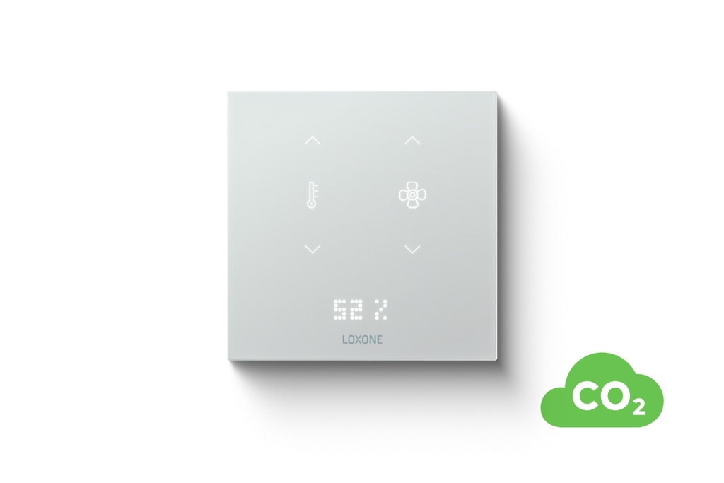 [100614] Loxone Touch Pure Flex 24V CO₂ Air Zuiver wit