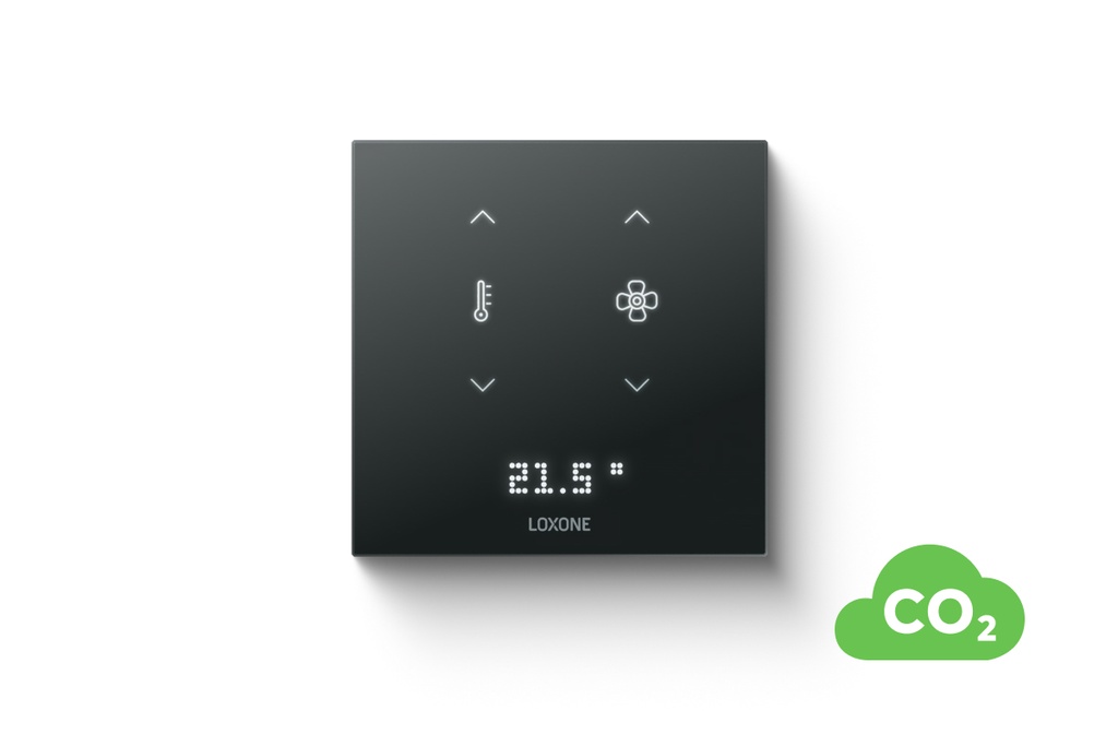 [100615] Loxone Touch Pure Flex 24V CO₂ Air antraciet