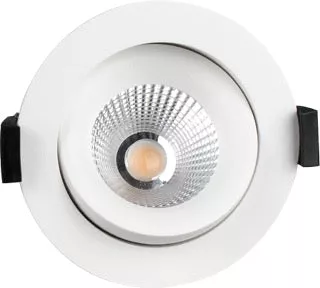 [LDLD93/12W/24V/38D/1800/4500/WH] MINALOX LED DOWNLIGHT D93 DUALWHITE 12W 24V 38° 1800K-4500K White Loxone dimbaar