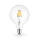 MINALOX LED Filament lamp G125 E27/6W/24V/WW Clear Loxone Dimbaar