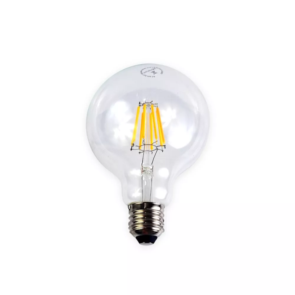 [LBG80/E27/6W/24V/WW] MINALOX LED Filament lamp G80 E27/6W/24V/WW Clear Loxone Dimbaar