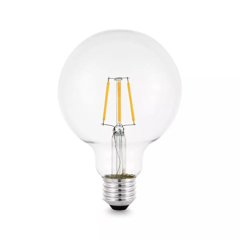 [LBG95/E27/6W/24V/WW] MINALOX LED Filament lamp G95 E27/6W/24V/WW Loxone Dimbaar