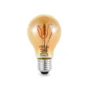 MINALOX LED Filament lamp Smoky Gold G80 E27/3,6W/24V/WW Loxone Dimbaar
