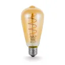 MINALOX LED Filament lamp Smoky Gold ST64 E27/3,6W/24V/WW Loxone Dimbaar