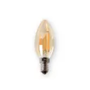 MINALOX LED Lamp C35 E14/3.6W/24V/WWSmoky Gold Loxone Dimbaar