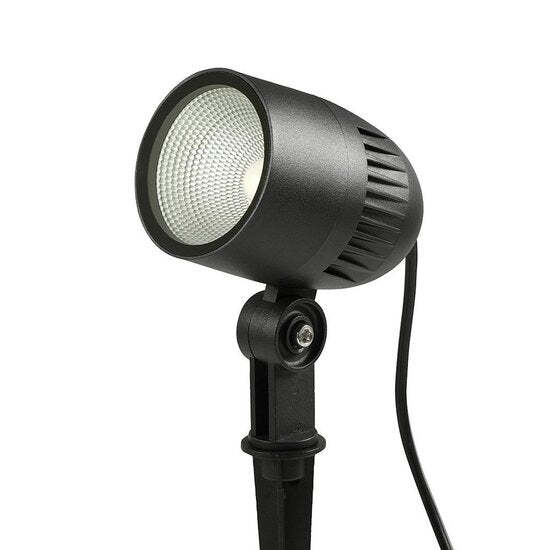 [MNLX-LSG/15/24/60/2000/7000] MINALOX LED Tuin Spot Spike Ground DUALWHITE 15W 24V 60° Loxone Dimbaar