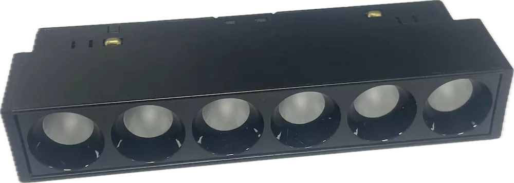 [MNLX-FC6G/6WB/24V/24D/1800/4500/BK] MINALOX RAILDOTS 24° FC6G DualWhite 6W 24V 1800-4500K Black Loxone dimbaar