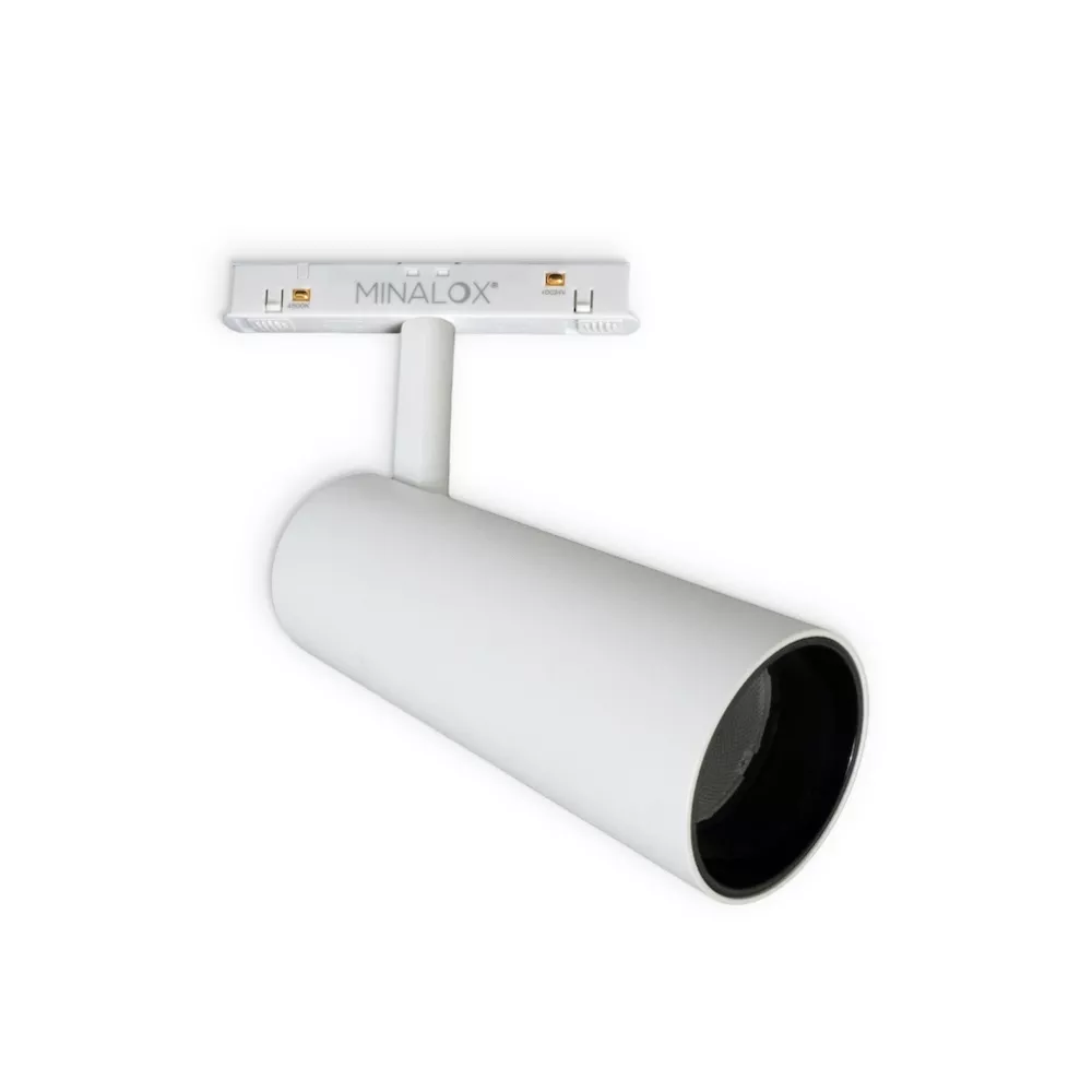 [MNLX-FC1058/12W/24V/36D/1800/4500/WH] MINALOX RAILSPOT 36° FC1058 DualWhite 12W 24V 1800-4500K White Loxone dimbaar