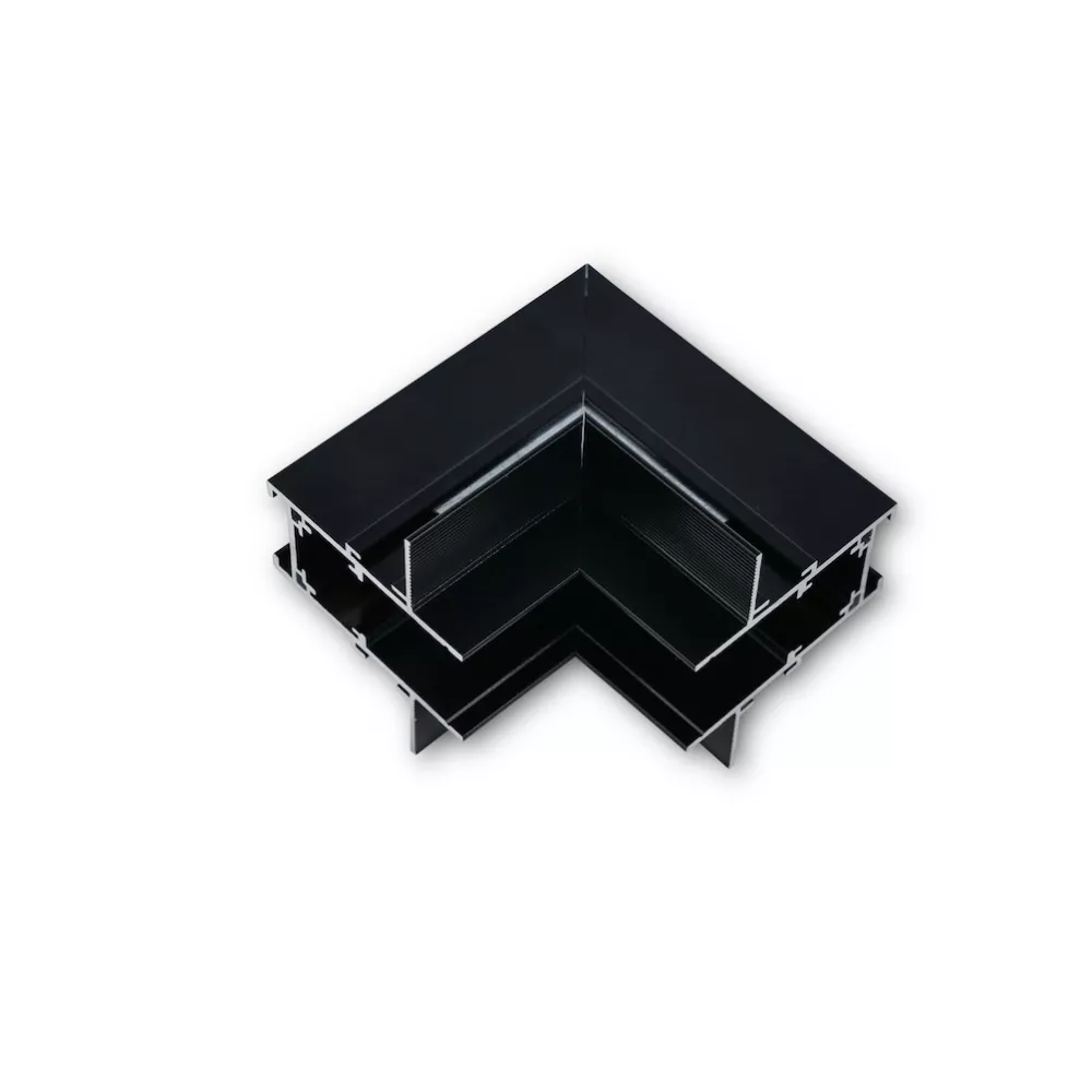 [MNLX-MT482/BK] MINALOX RAILSYSTEEM "L" CONNECTOR Verticale richting  MT-serie Black