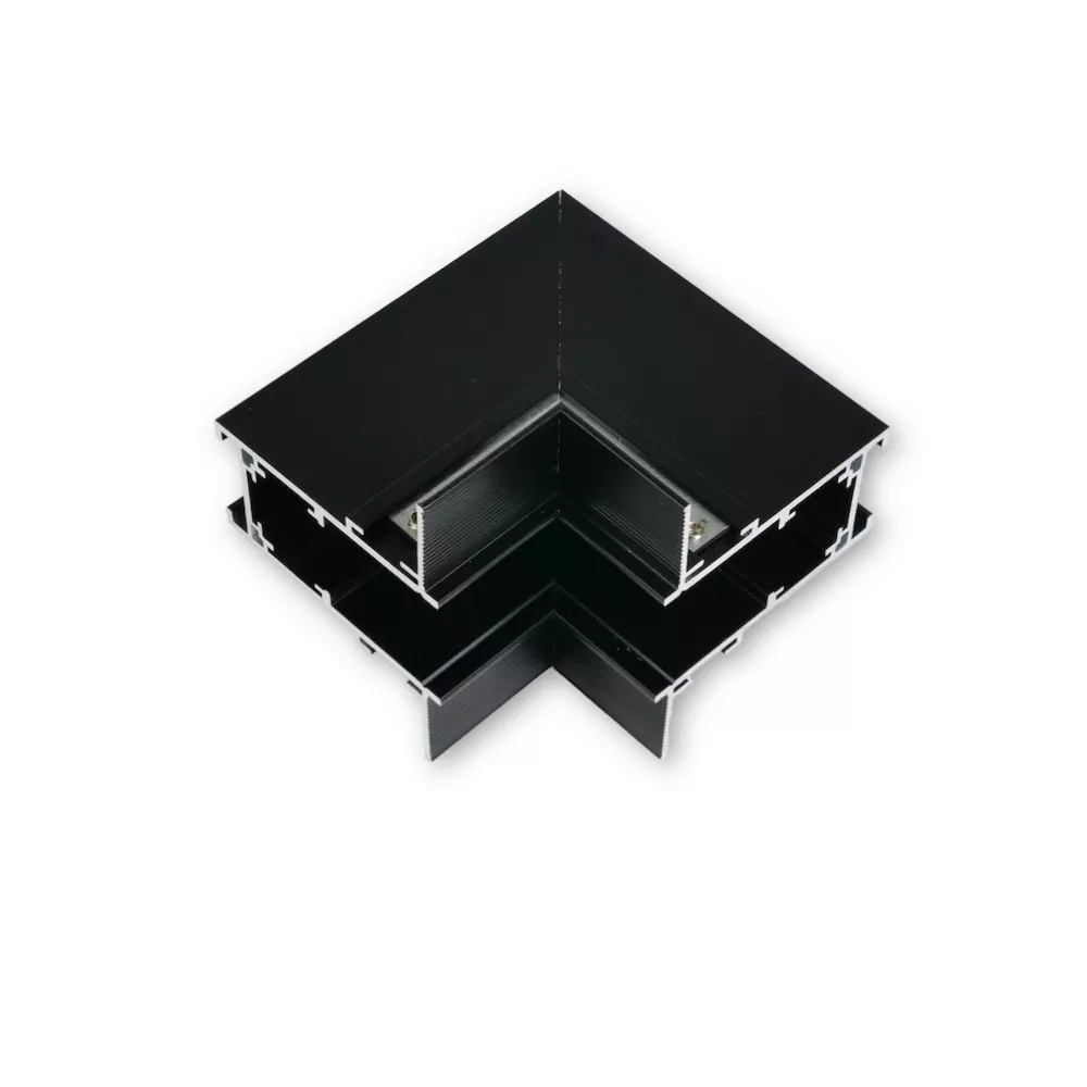 [MNLX-RMT482/BK] MINALOX RAILSYSTEEM "L" CONNECTOR Verticale richting  RMT-serie Black