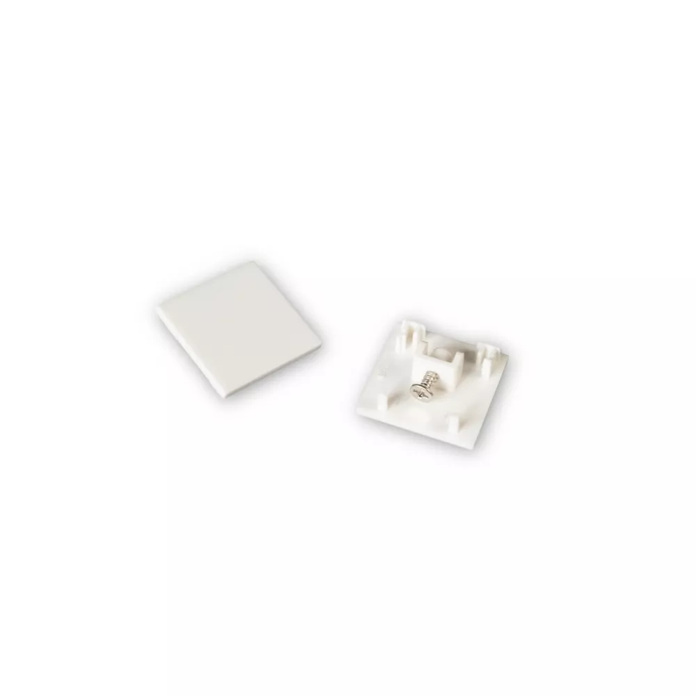 [MNLX-M117/WH] MINALOX RAILSYSTEEM EINDKAP M-serie wit