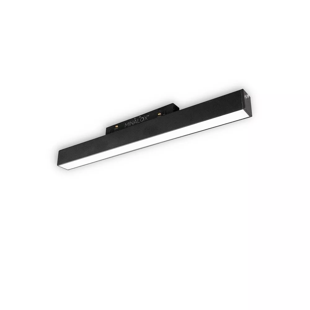 [MNLX-503-300/6W/24V/120D/1800/4500/BK] MINALOX RAILSYSTEEM LED 503-300 DualWhite 6W 24V 120° 1800-4500K Black Loxone dimbaar