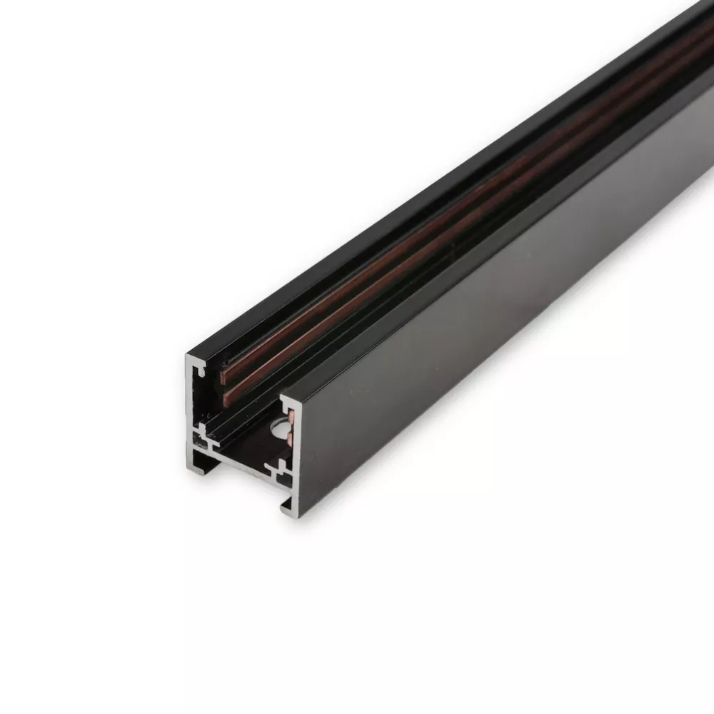 [MNLX-M420/BK] MINALOX RAILSYSTEEM M-serie 2m Black Loxone dimbaar
