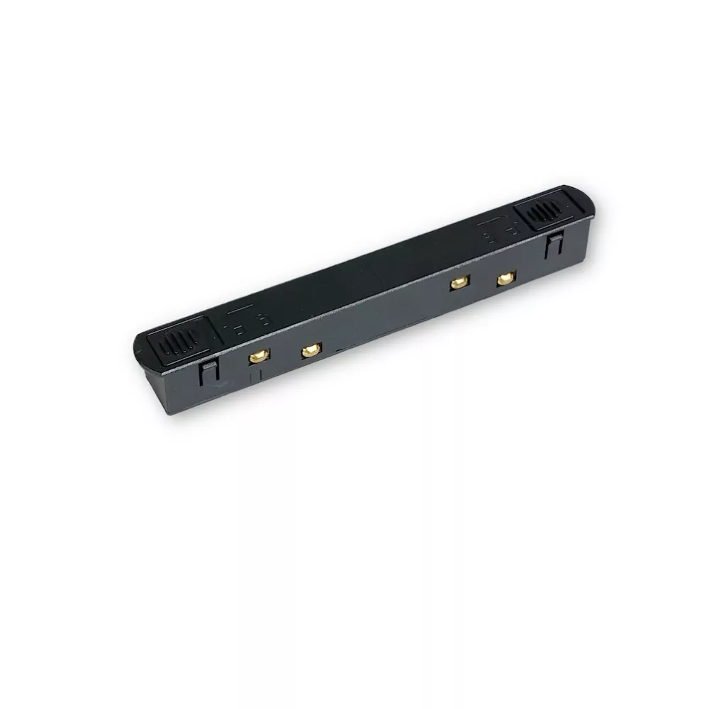 [MNLX-M115/BK] MINALOX RAILSYSTEEM RECHTSTREEKSE VERBINDINGSKONNEKTOR Zwart M, MT, EMT en RMT-series