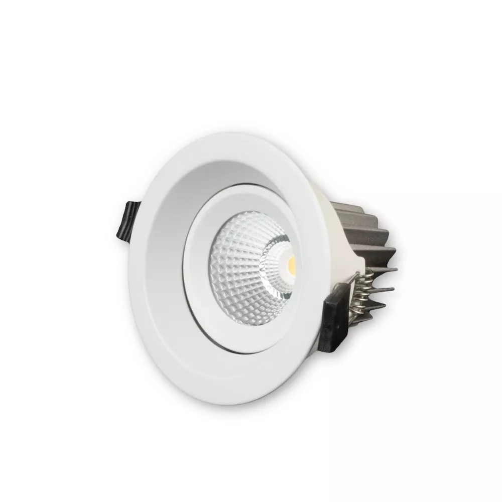 [RDLD100/16W/24V/60D/1800/4500/WH] MINALOX RECESSED LED DOWNLIGHT D100 DUALWHITE 16W 24V 60D 1800-4500K WHITE Loxone dimbaar