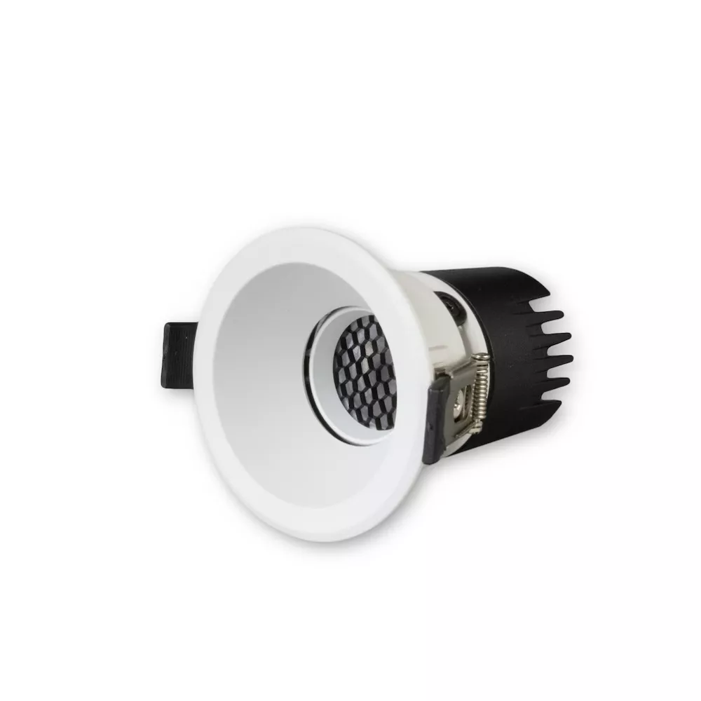 [RSLD65/12W/24V/50D/1800/4500/WH] MINALOX RECESSED LED SPOTLIGHT D65 DUALWHITE 12W 24V 50D 1800-4500K WHITE Loxone dimbaar
