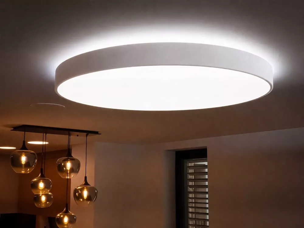 [MNLXROUND80/D980/24V/1800/4500/WH] Minalox LED plafondlamp 980mm dual white Loxone dimbaar