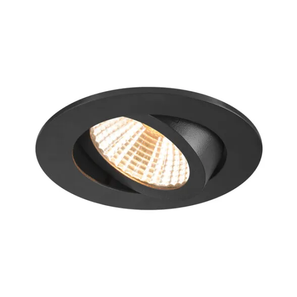 [1007332/3000] New tria 68 rond zwart inclusief GU10 3000k loxone dimbaar