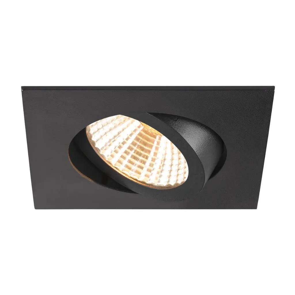 [1007329/2700] New tria 68 vierkant zwart inclusief GU10 2700k loxone dimbaar