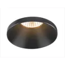 New tria 75 rond verdiept met kraag zwart inclusief 3000k GU10 loxone dimbaar