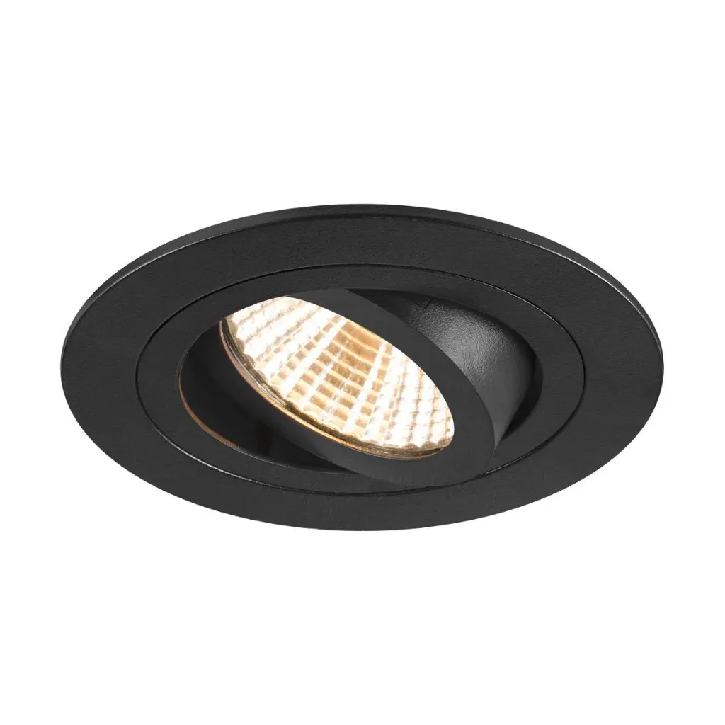 [1007343/2700] New tria 75 rond zwart inclusief GU10 2700k loxone dimbaar
