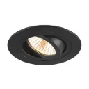 New tria 75 rond zwart inclusief GU10 2700k loxone dimbaar