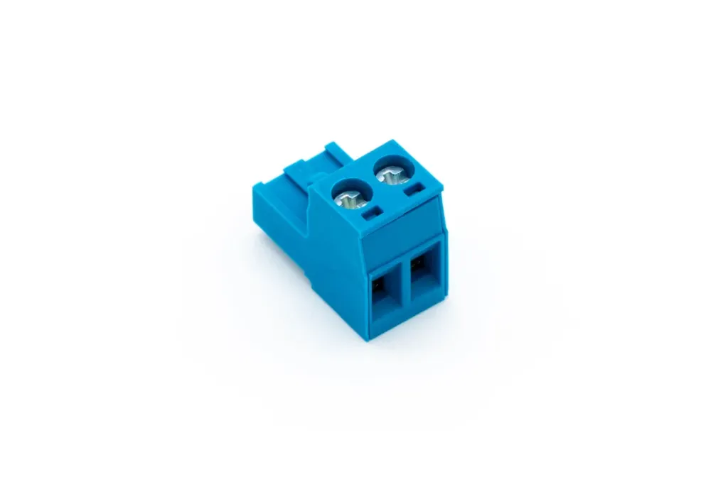[000051] Loxone Schroefbare steekklem blauw 2-polig